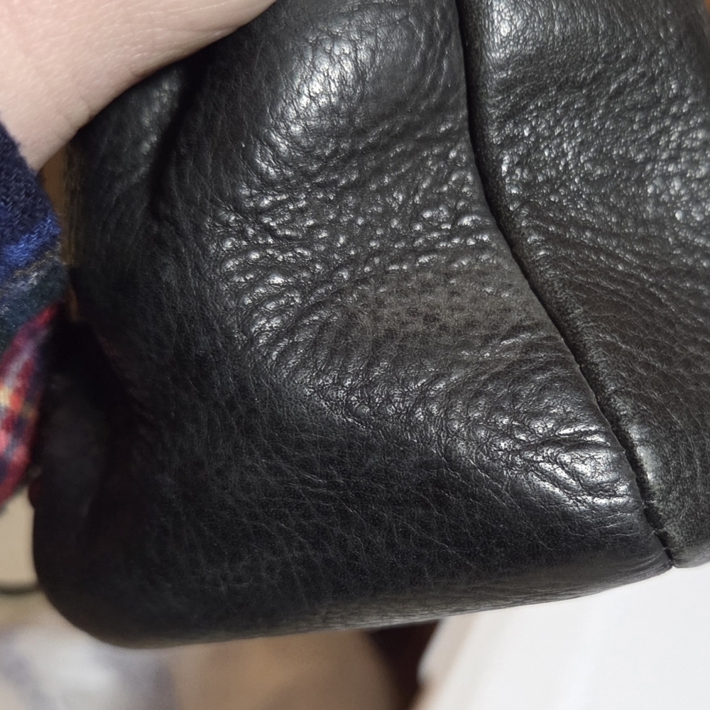 Vintage Fossil Y2K Black Leather Perforated Mini Bag - Picture 8 of 12